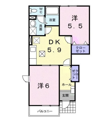 【間取り】 | エレガントリブⅢ