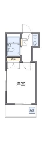 レオパレス朝霞第１の間取り