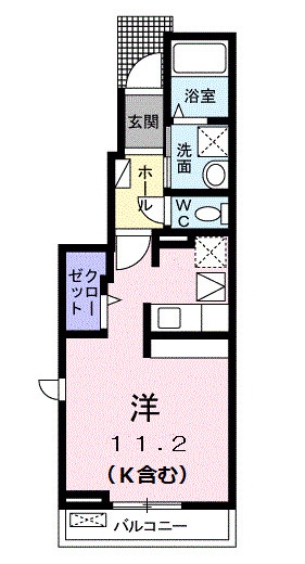 ラブリー　Ｂの間取り