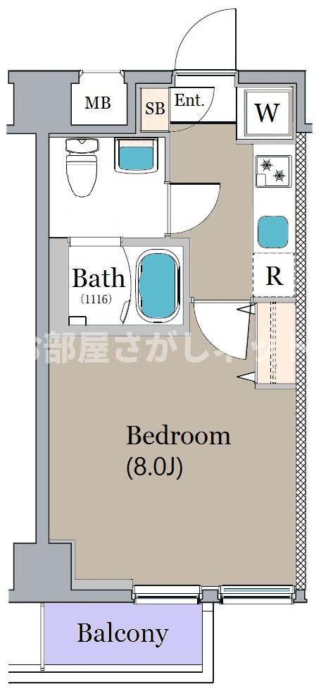 クレヴィスタ文京江戸川橋【おとり物件なし】#学生・社会人にオススメ！初期費用分割払いOK！の間取り