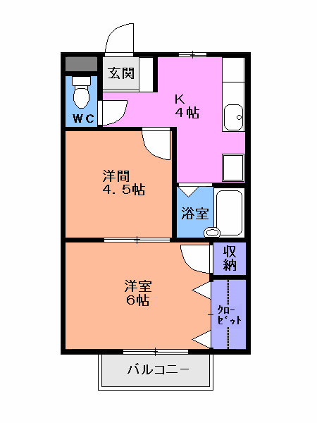 アピタシオンモアージュの間取り