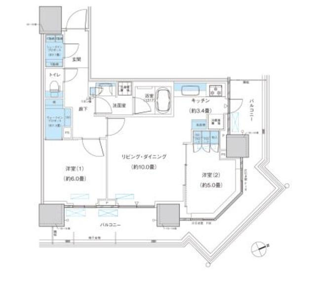パークシティ柏の葉キャンパス　ザ・ゲートタワー　ウエストの間取り