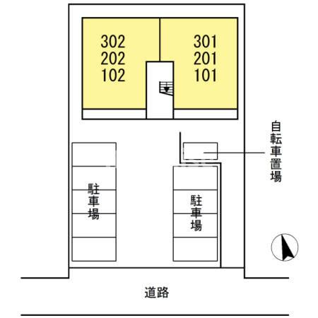 フォルビートの駐車場