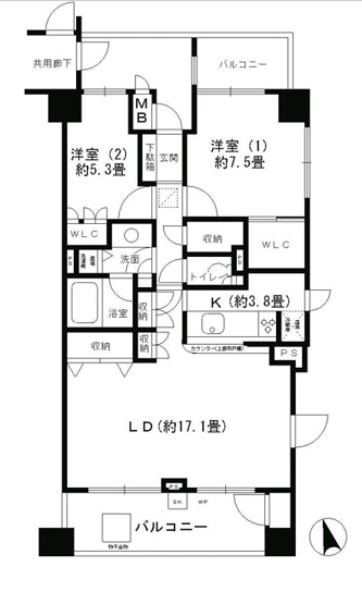 【間取り】 | 南堀江パーク・ホームズ