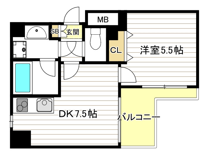 グランジュテ住吉の間取り