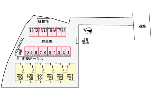 アヴニールⅠの区画図