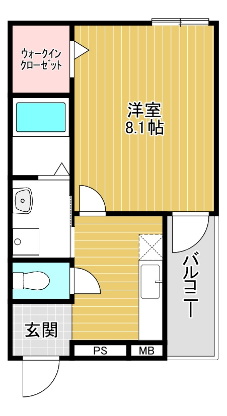フジパレス今川公園東Ⅱ番館の間取り