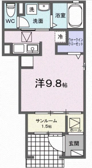 フローラ１６の間取り