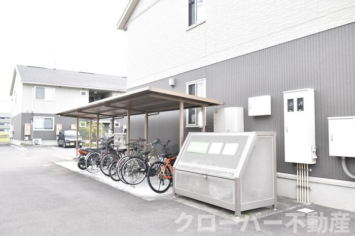 エスポワール津森 A棟のその他共用部分|駐輪場・ゴミ置場
