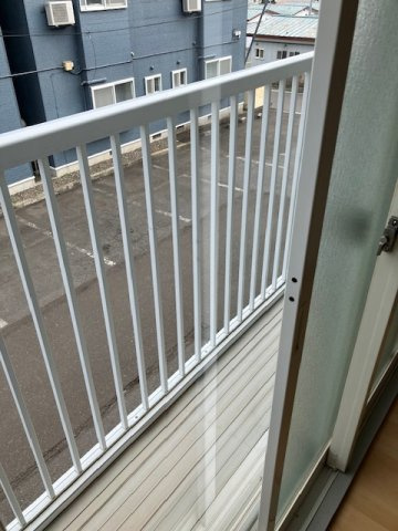 シティパレスのバルコニー|南向きのベランダです