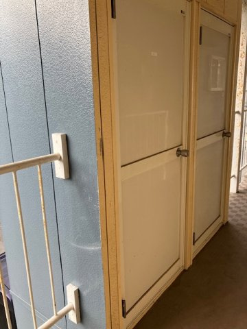 シティパレスの収納|外部物置がありこまごまとしたものを収納できそうですね