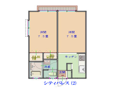 シティパレスの間取り