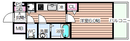【間取り】 | ララプレイスザ・大阪リヴァージュ