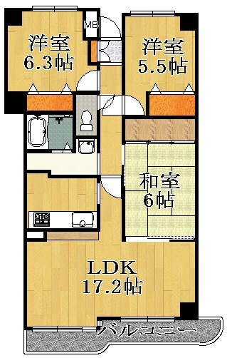 アイングレース八千代の間取り