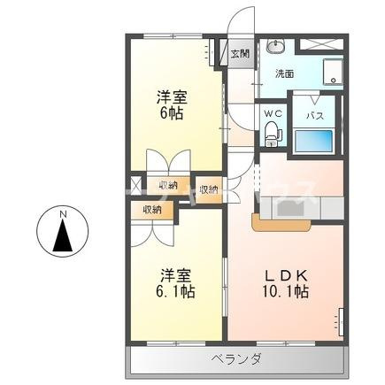 ＫＩＮＧ’Ｓ  ＣＯＡＴ（キングス・コート）の間取り