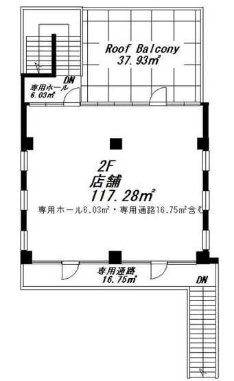 【間取り】 | 神宮前ＣＯＵＲＴ　Ｂ　２Ｆ