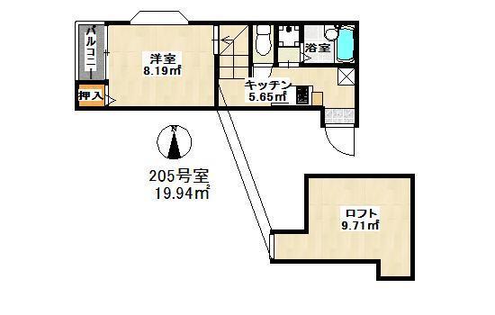 プライムコート大橋の間取り