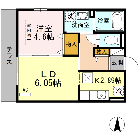 D-room愛宕の間取り