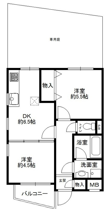 モンスフェール篠原北町の間取り