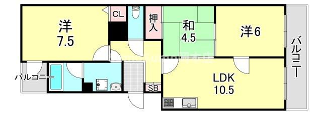 サニーハウス岡本の間取り