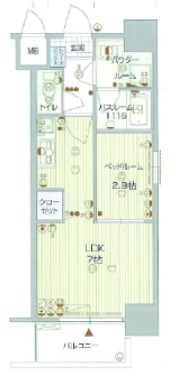 ウインステージ箱崎の間取り