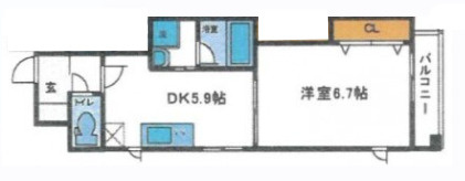 CLAIR　TOWERの間取り