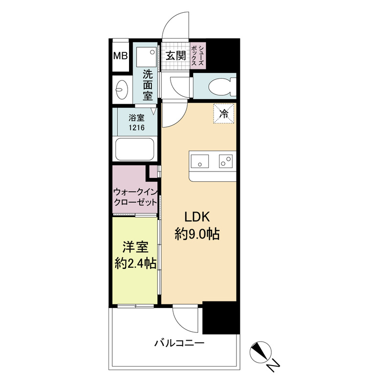セレニテ西元町アリエの間取り