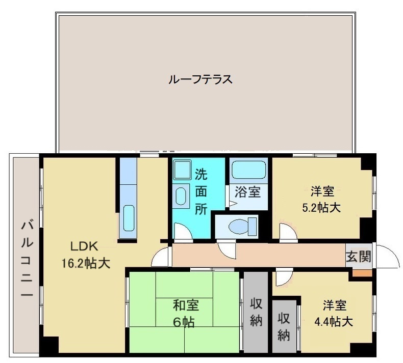 朝日プラザモンターニュ北神戸1番館の間取り