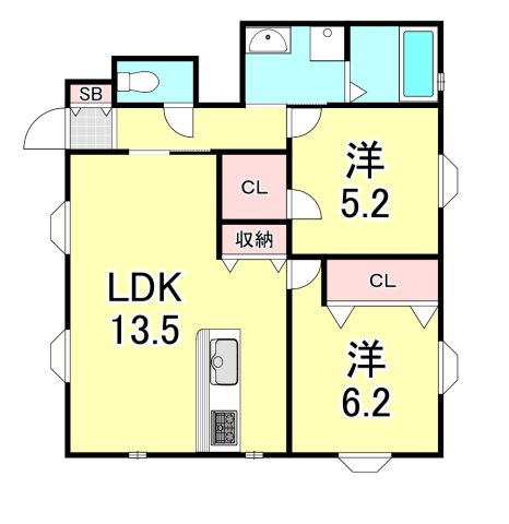 フェリーチェ北青木の間取り