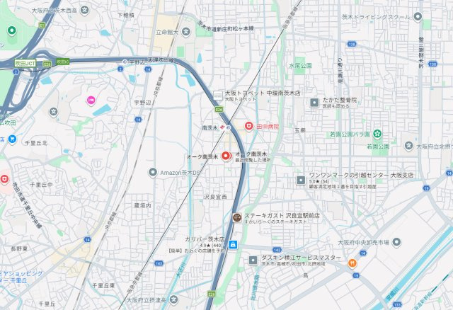 【地図】 | オーク南茨木