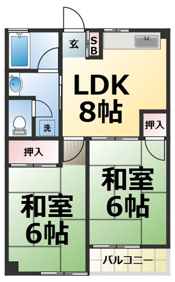 【間取り】 | 山田ハイツ