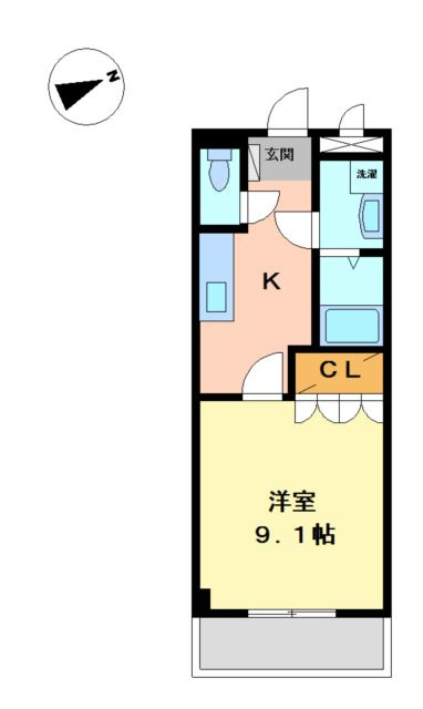 コンフォール白水の間取り
