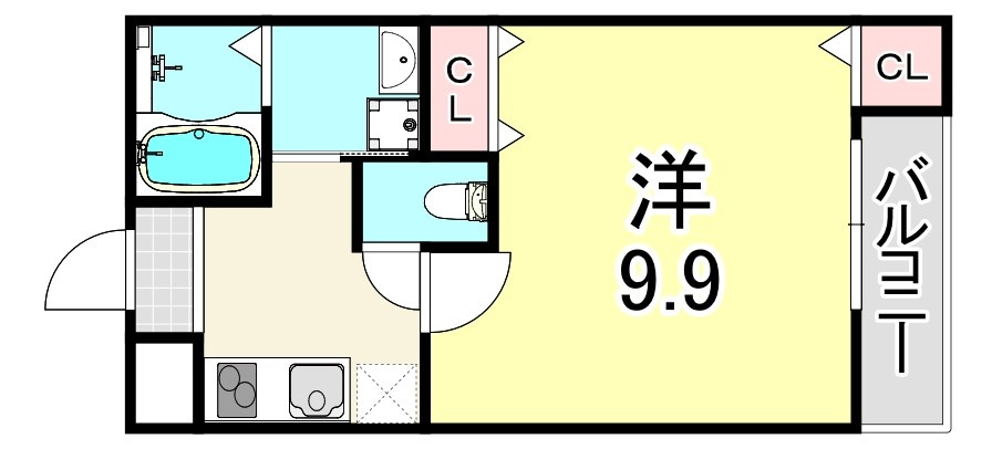 フジパレス長洲公園Ⅰ番館の間取り