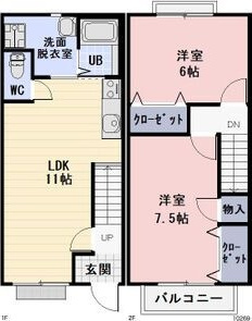 ファミール富士塚A　　刈谷市近郊の賃貸はクラスホーム刈谷店の間取り