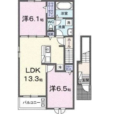 【間取り】 | クレメント岩出Ｄ