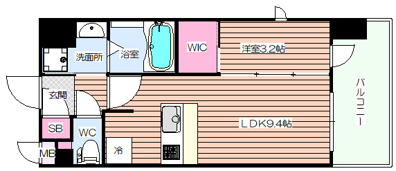 【間取り】 | リビオレゾン北浜天満橋