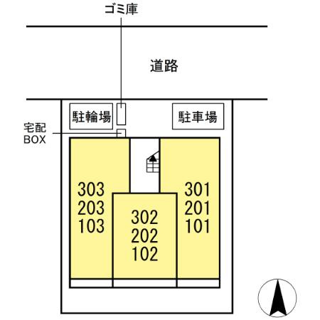 セレスティア香呑町の区画図