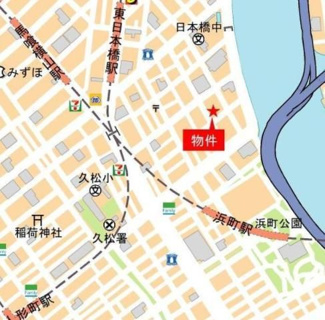 【地図】 | アジュールテラス日本橋浜町