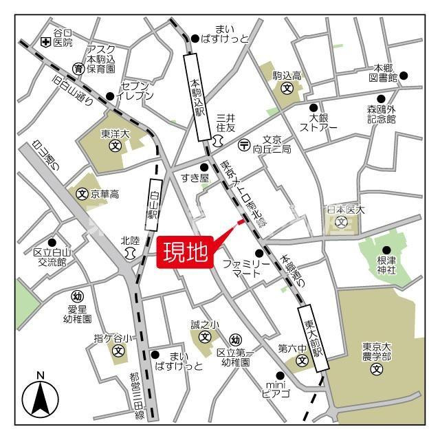 ルジェンテ文京東大前の地図