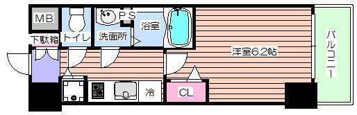 【間取り】 | プレサンス北浜パレス