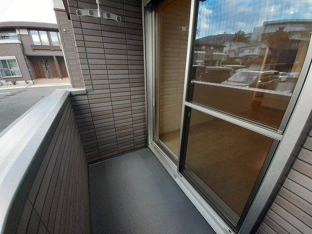 グランディールＡ　（小瀬町）のバルコニー|広々としたバルコニーです