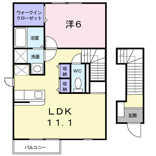 【間取り】 | サンフラワーＡ