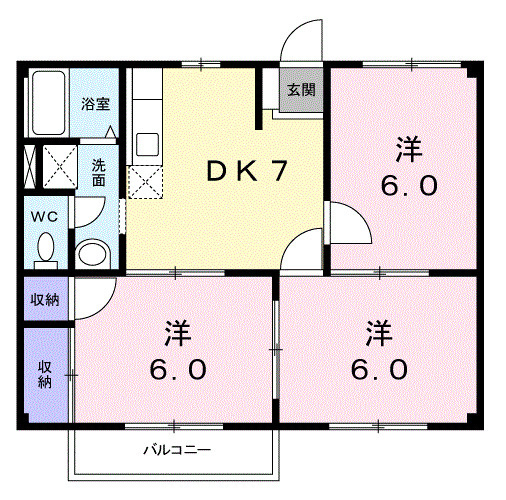 エクセルハイツの間取り