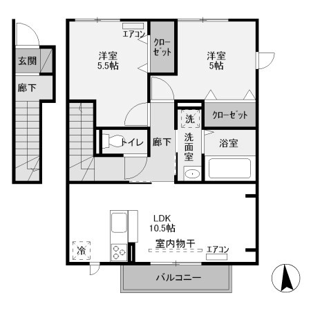 【間取り】 | デルニエ武川