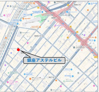 銀座アステルビル　4Fの地図
