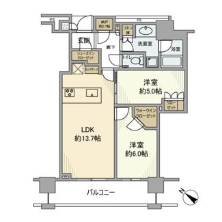 【間取り】 | Brillia THE TOWER TOKYO YAESU AVENUE