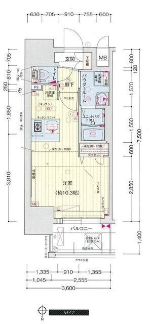 プレサンス新町ウィズ　ジョイの間取り