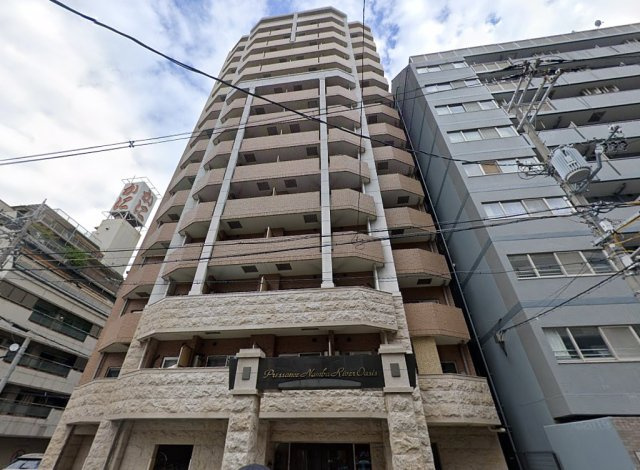 プレサンス難波リバーオアシスの外観|おしゃれな外観です