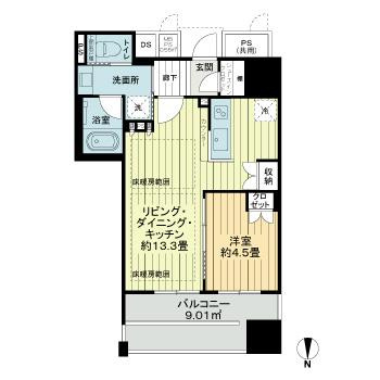 ワコーレ大阪新町タワーレジデンスの間取り