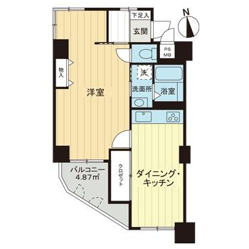 ライオンズマンション夕陽丘の間取り